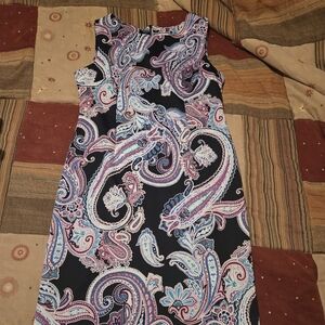 Shelby & Palmer Multicolor Paisley Midi Dress